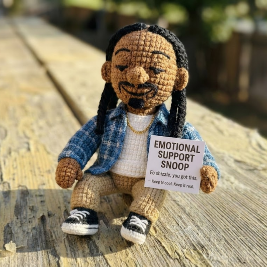 WoolyArtis™ - Emotional Support Snoop Dogg Crochet Doll - WoolyArtis