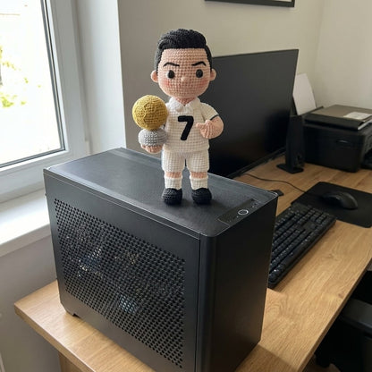 WoolyArtis™ - Emotional Support Art CR7 Crochet Doll - WoolyArtis