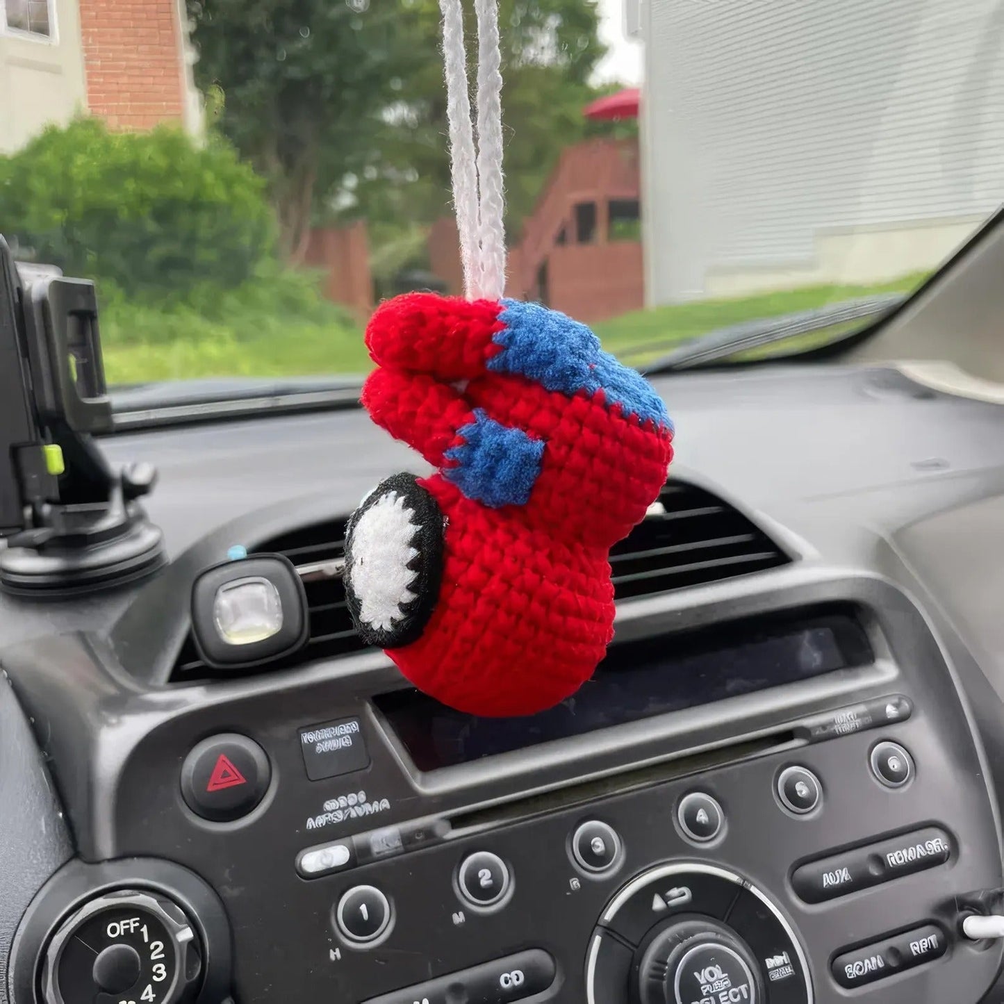 WoolyArtis™ - Handmade Crochet Spider Car Hanging - WoolyArtis